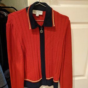 St. John cardigan size 6